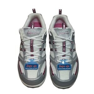 Skechers‎ Shape Ups Womens Sneakers Size 10 White Pink Chunky Sole Walking Shoes